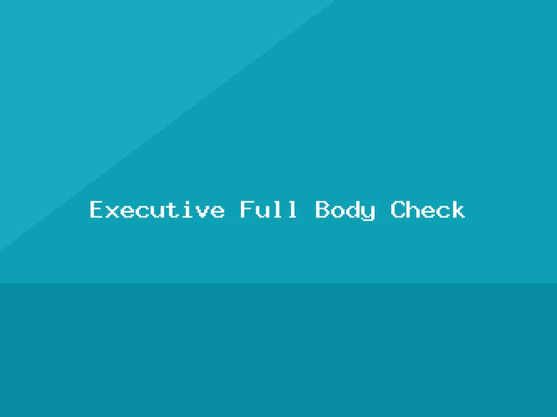 Executive Full Body Check